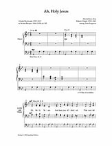 Ah Holy Jesus SATB choral sheet music cover